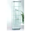 Casa Padrino Luxus Ladenvitrine 53 x 39 cm H. 180 cm - Ladeneinrichtung - Boutique Möbel - Made in Italy