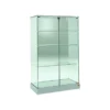 Casa Padrino Luxus Ladenvitrine 93 x 46 cm H. 140 cm mit Glasplatte mit 3 Glasböden - Ladeneinrichtung - Boutique Möbel - Made in Italy