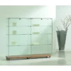 Casa Padrino Luxus Ladenvitrine 117 x 40 cm H. 140 cm mit Glasplatte - Ladeneinrichtung - Boutique Möbel - Made in Italy