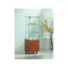 Casa Padrino Luxus Ladenvitrine 40 x 40 cm H. 130 cm mit Glasplatte - Ladeneinrichtung - Boutique Möbel - Made in Italy