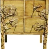 Casa Padrino Luxus Landhausstil Kommode Antik Naturfarben - Handgefertigter Massivholz Schrank mit 4 Schubladen - Landhausstil Möbel
