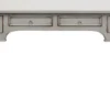 Casa Padrino Luxus Landhausstil Schreibtisch mit 4 Schubladen Antik Grau 136 x 70 x H. 77 cm - Handgefertigter Massivholz Bürotisch - Büromöbel im Landhausstil