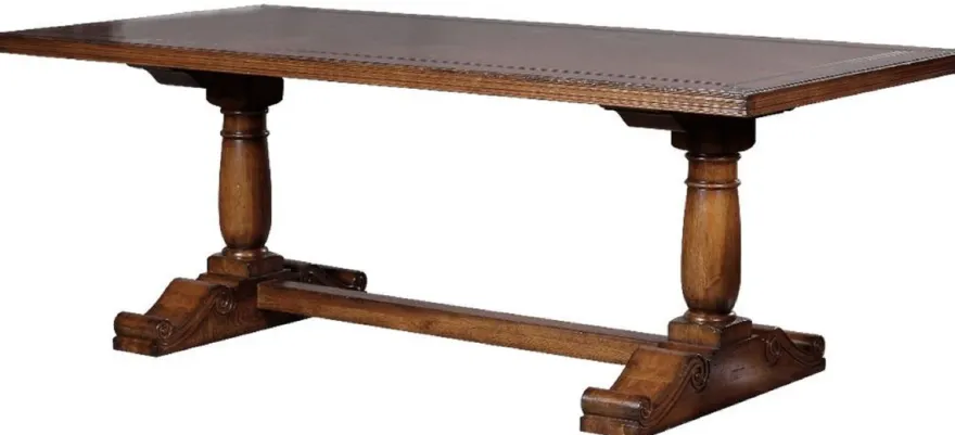Casa Padrino Luxus Landhausstil Esstisch Braun 210 x 102 x H. 77 cm - Rustikaler Massivholz Küchentisch - Rustikale Landhausstil Massivholz Esszimmer Möbel