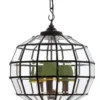 Casa Padrino Luxus Laterne Hängeleuchte im Barock Stil, Antik Bronze, Durchmesser 45 cm, Höhe 42 cm