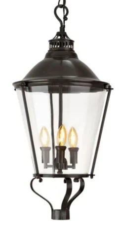 Casa Padrino Luxus Laterne - Luxus Hängeleuchte im Rotguss Design, Durchmesser 33 x H 73 cm