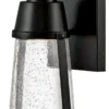 Casa Padrino Luxus LED Außenwandleuchte Schwarz H. 30,7 cm - Luxus Außenbeleuchtung