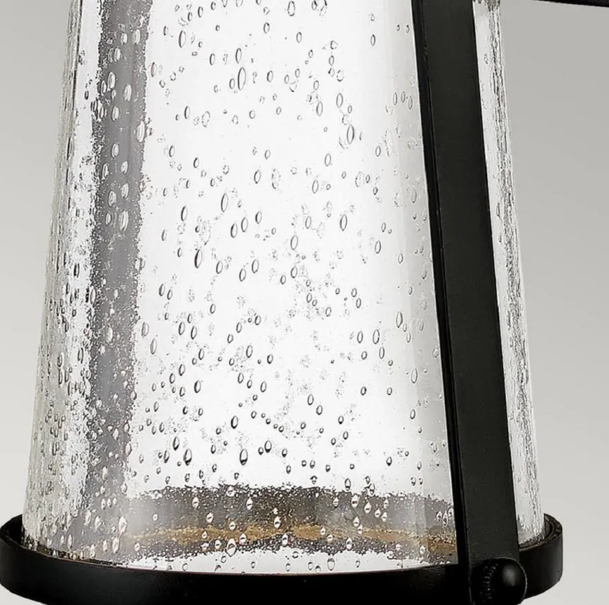 Casa Padrino Luxus LED Außenwandleuchte Schwarz H. 30,7 cm - Luxus Außenbeleuchtung
