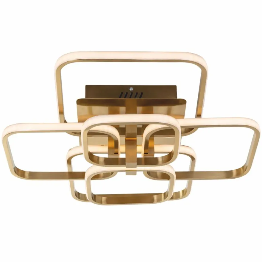Casa Padrino Luxus LED Deckenleuchte Gold 69 cm - Luxus LED Leuchten