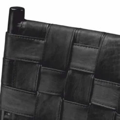 Casa Padrino Luxus Leder Esszimmer Stuhl Schwarz H. 85 cm - Esszimmer Möbel