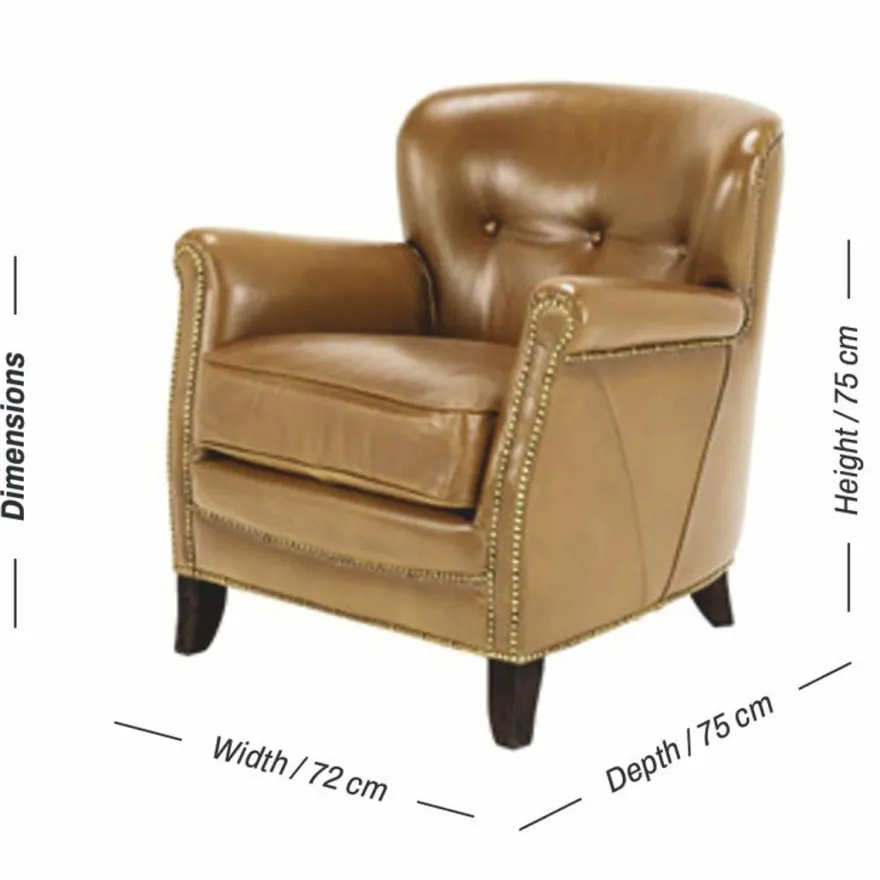 Casa Padrino Luxus Leder Sessel Braun / Schwarz 72 x 72 x H. 75 cm - Echtleder Wohnzimmer Möbel