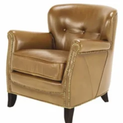 Casa Padrino Luxus Leder Sessel Braun / Schwarz 72 x 72 x H. 75 cm - Echtleder Wohnzimmer Möbel