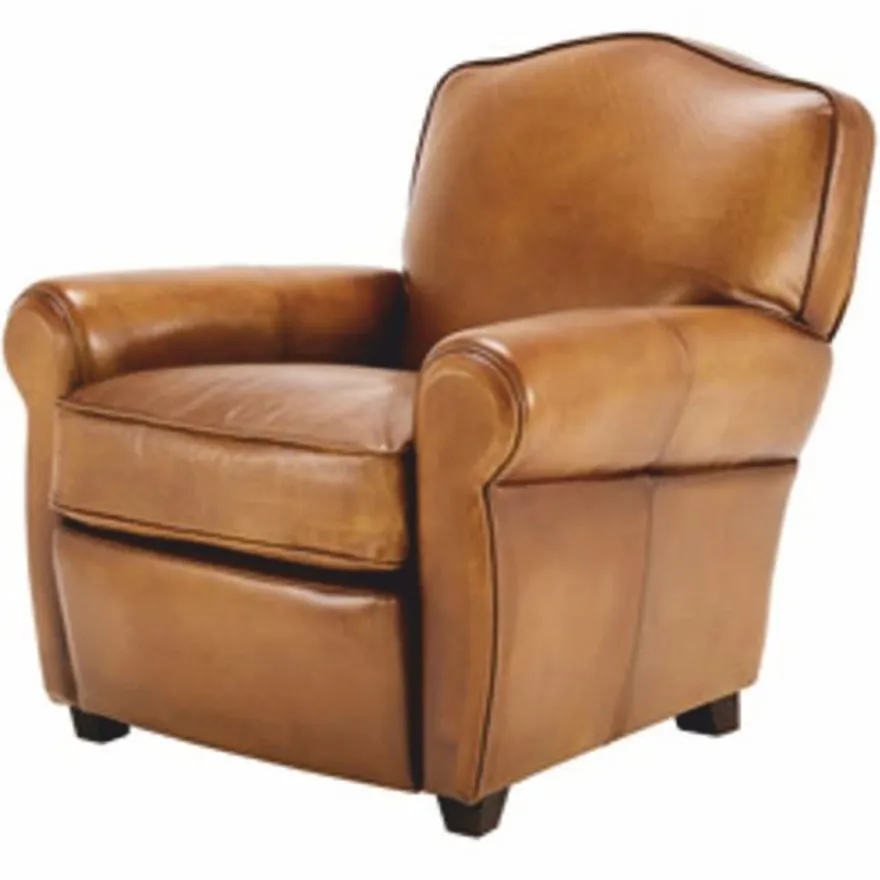 Casa Padrino Luxus Leder Sessel Braun / Schwarz - Luxus Echtleder Möbel