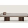 Casa Padrino Luxus Leder Sitzbank Grau / Braun / Messing 150 cm - Echtleder Möbel