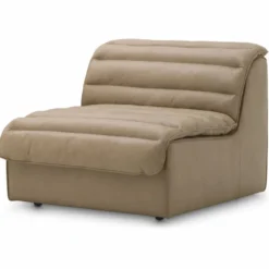 Casa Padrino Luxus Leder Sofa Braun 276 cm - Modulares Echtleder Sofa - Wohnzimmer Sofa - Wohnzimmer Möbel - Hotel Möbel - Modulare Luxus Möbel
