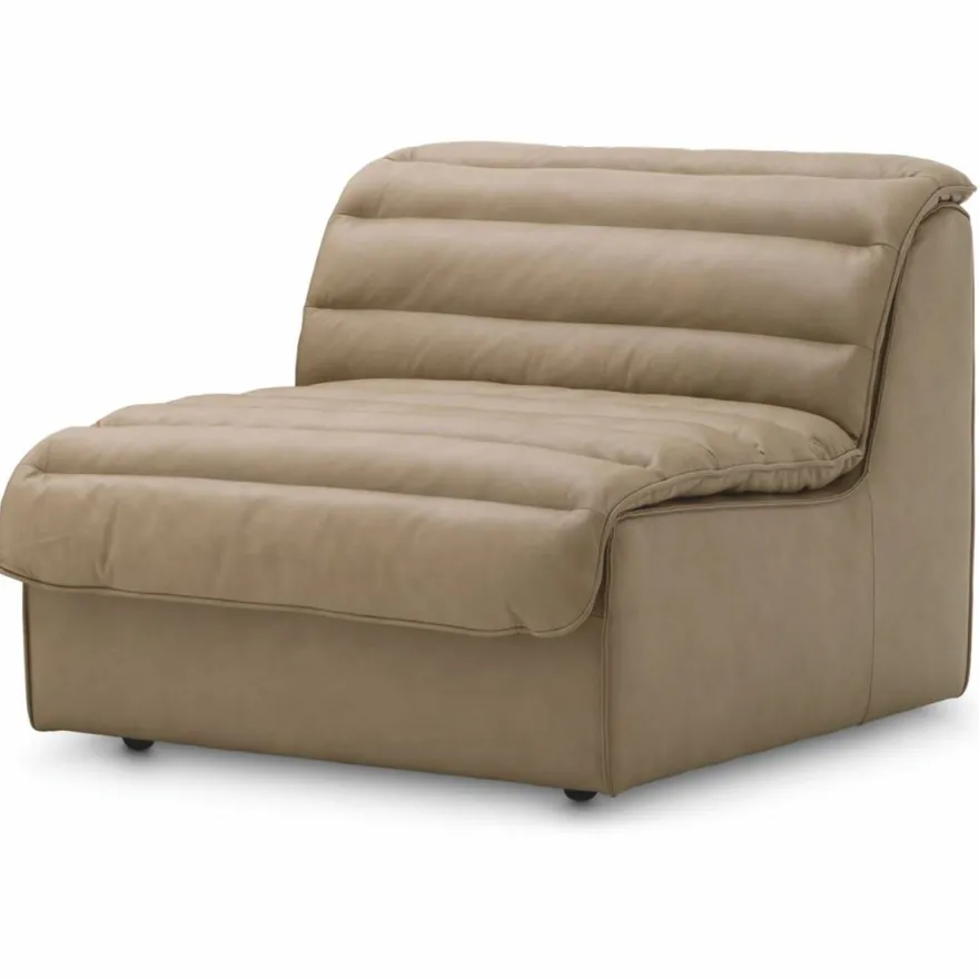 Casa Padrino Luxus Leder Sofa Braun 276 cm - Modulares Echtleder Sofa - Wohnzimmer Sofa - Wohnzimmer Möbel - Hotel Möbel - Modulare Luxus Möbel