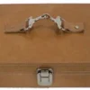 Casa Padrino Luxus Leder Uhrenbox Braun / Silber 25 x 20 x H. 10 cm - Luxus Accessoires
