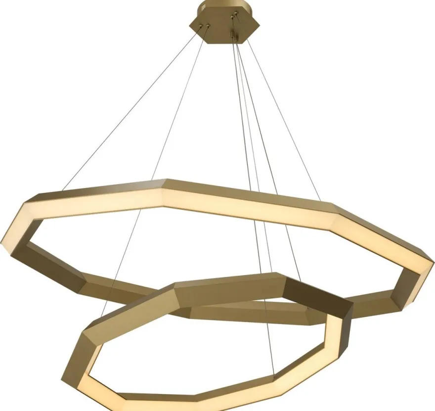 Casa Padrino Luxus LED Kronleuchter Antik Messingfarben Ø 120 x H. 245 cm - Luxus Qualität