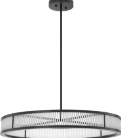 Casa Padrino Luxus LED Kronleuchter Bronzefarben / Weiß Ø 90 x H. 15 cm - Moderner runder dimmbarer Kronleuchter - Luxus Qualität