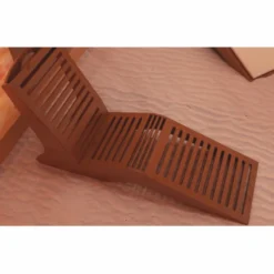 Casa Padrino Luxus Liege Braun / Beige 168 x 56 x H. 91 cm - Poolliege - Saunaliege - Pool Möbel - Sauna Möbel - Made in Italy