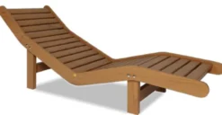 Casa Padrino Luxus Liege Braun 164 x 69 x H. 74 cm - Handgefertigte Gartenliege - Poolliege - Saunaliege - Garten Möbel - Pool Möbel - Sauna Möbel - Luxus Qualität - Made in Italy