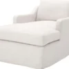 Casa Padrino Luxus Liegesessel / Schlafsessel Weiß 85 x 150 x H. 75 cm - Wohnzimmer Sessel