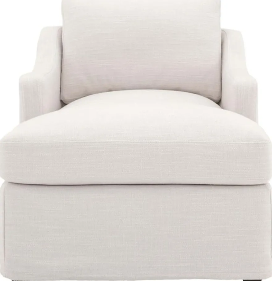 Casa Padrino Luxus Liegesessel / Schlafsessel Weiß 85 x 150 x H. 75 cm - Wohnzimmer Sessel