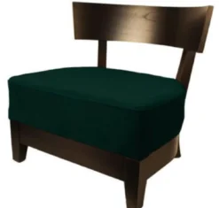 Casa Padrino Luxus Lounge Club Sessel Dunkelgrün / Dunkelbraun 73,5 x 66 x H. 74 cm - Luxus Kollektion