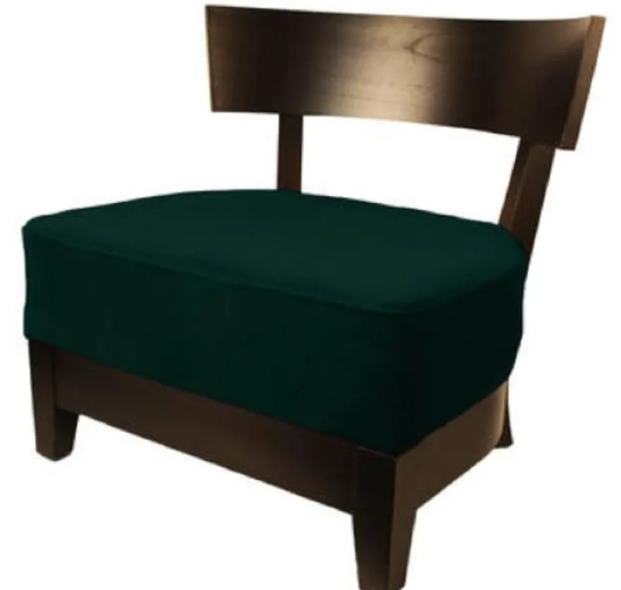 Casa Padrino Luxus Lounge Club Sessel Dunkelgrün / Dunkelbraun 73,5 x 66 x H. 74 cm - Luxus Kollektion