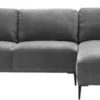 Casa Padrino Luxus Lounge Ecksofa Grau / Schwarz 285 x 164 x H. 80 cm - Wohnzimmer Sofa