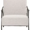 Casa Padrino Luxus Lounge Sessel Naturfarben / Bronze 63 x 81 x H. 82 cm - Wohnzimmer Sessel - Hotel Sessel - Luxus Möbel