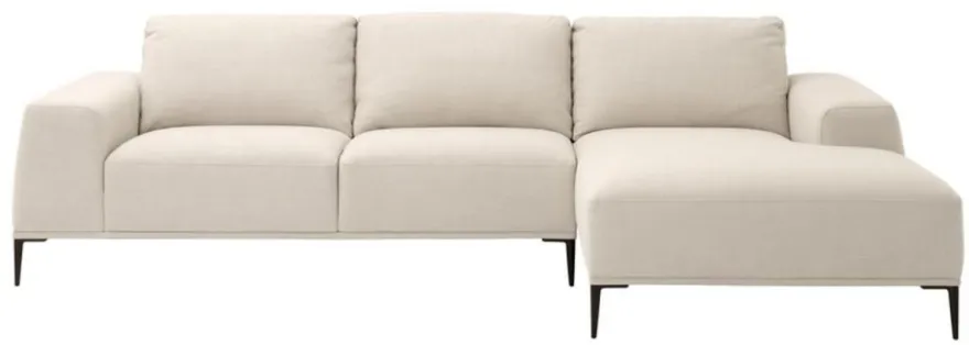 Casa Padrino Luxus Lounge Sofa Naturfarbig 285 x 164 x H. 80 cm - Luxus Kollektion