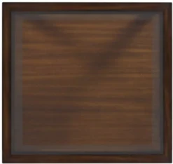 Casa Padrino Luxus Mahagoni Beistelltisch Braun / Schwarz 52 x 52 x H. 64 cm - Wohnzimmer Beistelltisch mit Glasplatte und Schublade