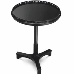 Casa Padrino Luxus Mahagoni Beistelltisch Schwarz H. 74,5 cm - Hotel Möbel