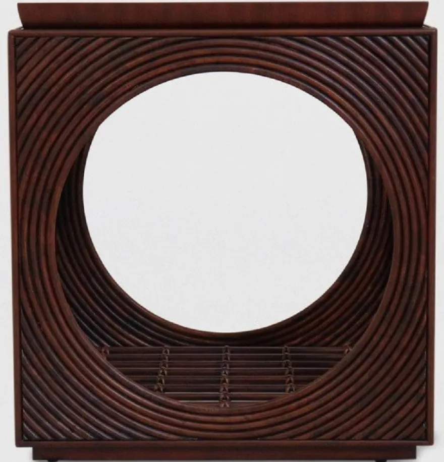 Casa Padrino Luxus Mahagoni Beistelltisch in Würfelform Dunkelbraun 50 x 50 x H. 55 cm - Wohnzimmer Möbel - Luxus Qualität