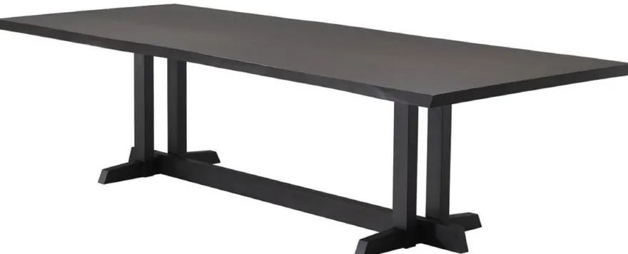 Casa Padrino Luxus Mahagoni Esstisch Mokkafarben 290,5 x 128 x H. 77 cm - Massivholz Küchentisch - Rechteckiger Esszimmertisch - Luxus Esszimmer Möbel