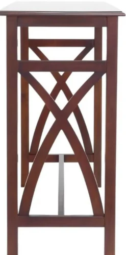 Casa Padrino Luxus Mahagoni Frühstückstisch Set Braun - Luxus Mahagoni Möbel