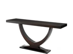 Casa Padrino Luxus Mahagoni Konsole Braun 160 x 45 x H. 76 cm - Exklusive Konsolentisch für gehobene Wohnbereiche