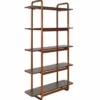 Casa Padrino Luxus Mahagoni Regalschrank Braun 120 x H. 210 cm - Luxus Möbel