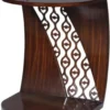 Casa Padrino Luxus Mahagoni Snack Tisch / Beistelltisch Dunkelbraun 42 x 43 x H. 55 cm - Luxus Möbel