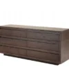 Casa Padrino Luxus Mahagoni Schrank mit 6 Schubladen, Braun / Kaffee, 180 x 46 x H. 78 cm
