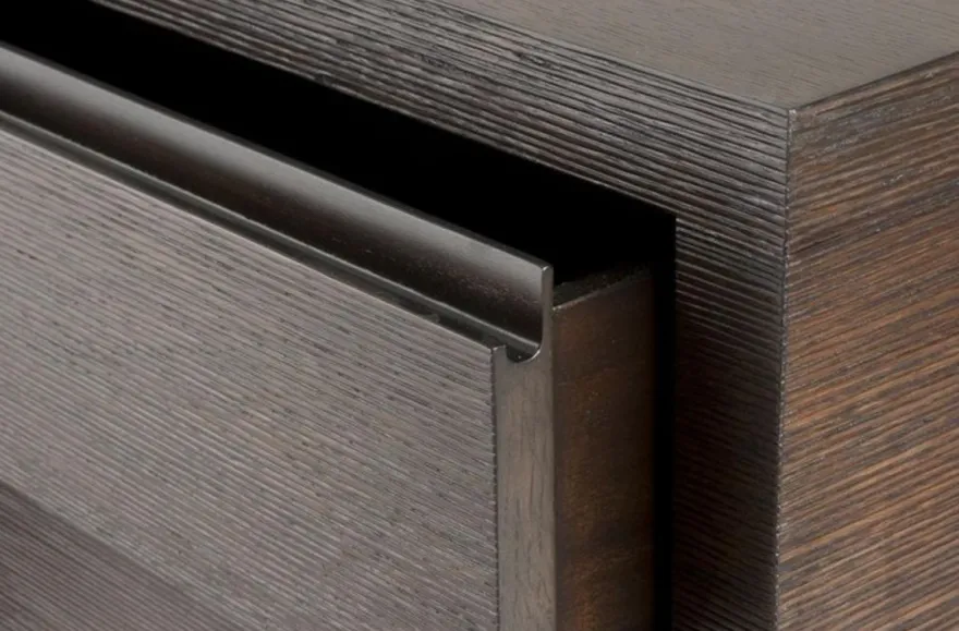 Casa Padrino Luxus Mahagoni Schrank mit 6 Schubladen, Braun / Kaffee, 180 x 46 x H. 78 cm