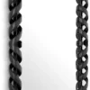Casa Padrino Luxus Mahagoni Spiegel Schwarz H. 141 cm