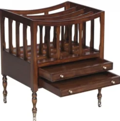 Casa Padrino Luxus Mahagoni Zeitungsständer / Zeitschriftenständer Braun 48 x 38 x H. 55 cm - Luxus Kollektion