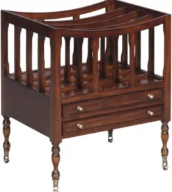 Casa Padrino Luxus Mahagoni Zeitungsständer / Zeitschriftenständer Braun 48 x 38 x H. 55 cm - Luxus Kollektion