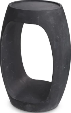 Casa Padrino Luxus Marmor Beistelltisch Schwarz 37 x 29 x H. 55,5 cm - Marmor Möbel - Luxus Qualität