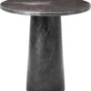 Casa Padrino Luxus Marmor Beistelltisch Grau Ø 55 x H. 57 cm - Runder Tisch aus hochwertigem Marmor - Marmor Möbel - Luxus Möbel - Luxus Qualität