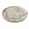 Casa Padrino Luxus Marmor Serviertablett Creme Ø 33,5 cm - Gastronomie Accessoires