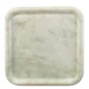 Casa Padrino Luxus Marmor Tablett Grün 40 x 40 x H. 3,5 cm - Quadratisches Tablett mit flach erhöhtem Rand aus hochwertigem Indian Green Onyx - Luxus Deko Accessoires