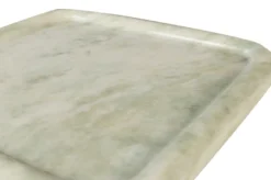 Casa Padrino Luxus Marmor Tablett Grün 40 x 40 x H. 3,5 cm - Quadratisches Tablett mit flach erhöhtem Rand aus hochwertigem Indian Green Onyx - Luxus Deko Accessoires
