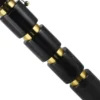 Casa Padrino Luxus Marmor Tischleuchte Schwarz / Gold H. 70 cm